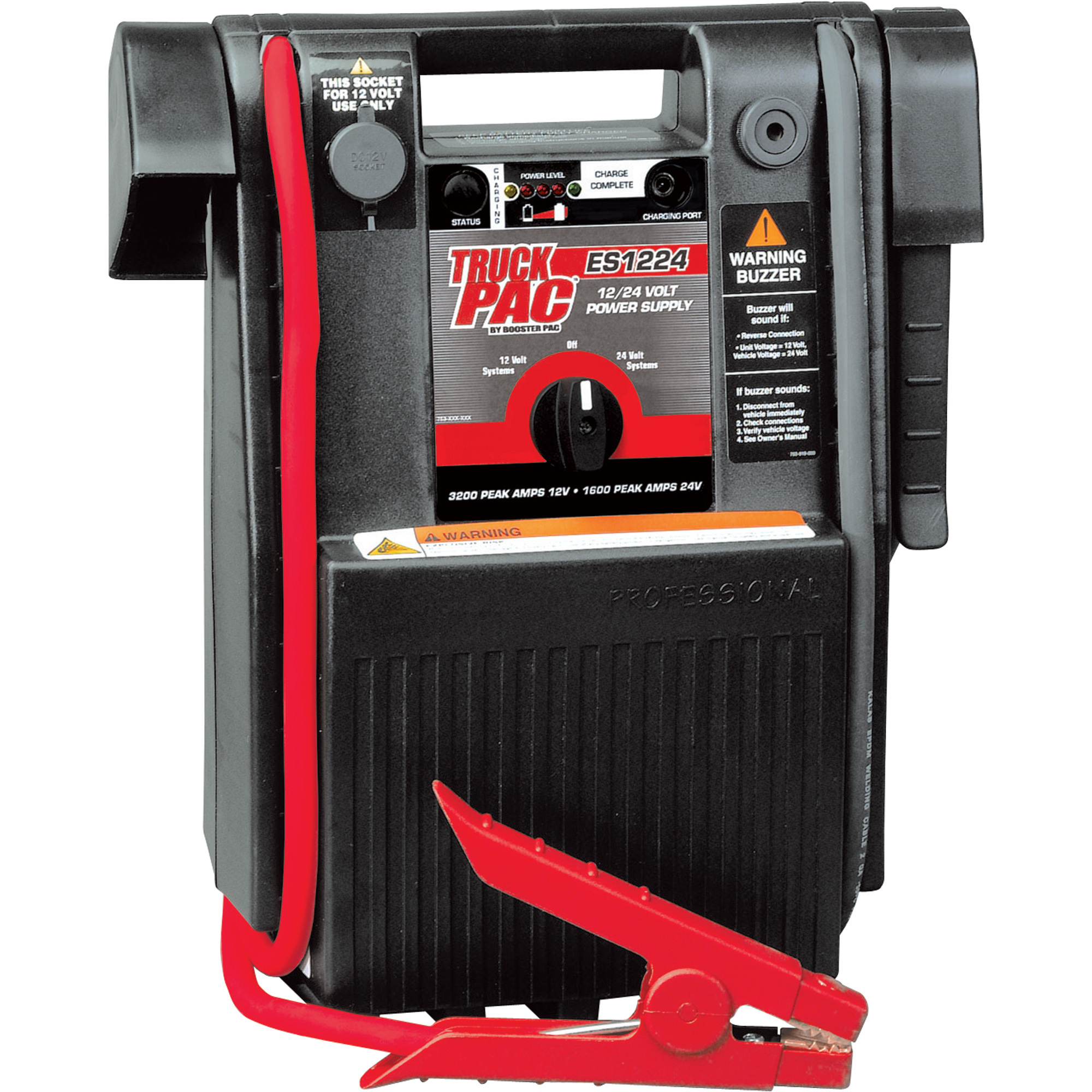 Truck Pac 12/24 Volt Jump Starter, 3000 Peak Amps, Model# ES1224